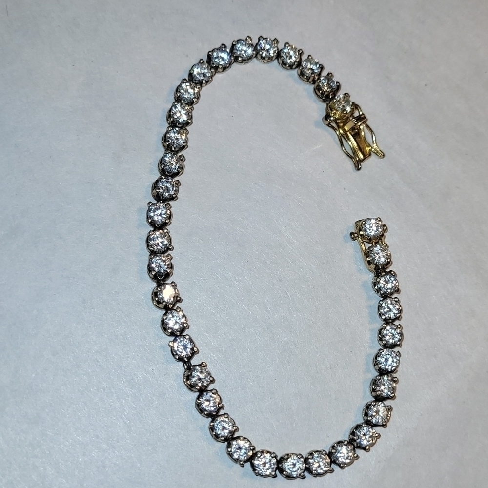 925 Women's Tennis Bracelet with rhinestones